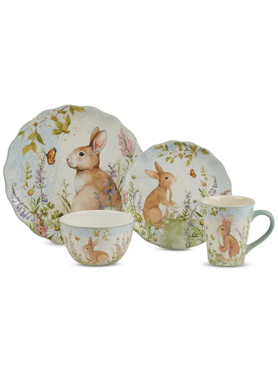 Набор посуды Easter Meadow из 16 предметов, на 4 персоны Certified International — изображение 2 из 5, мульти