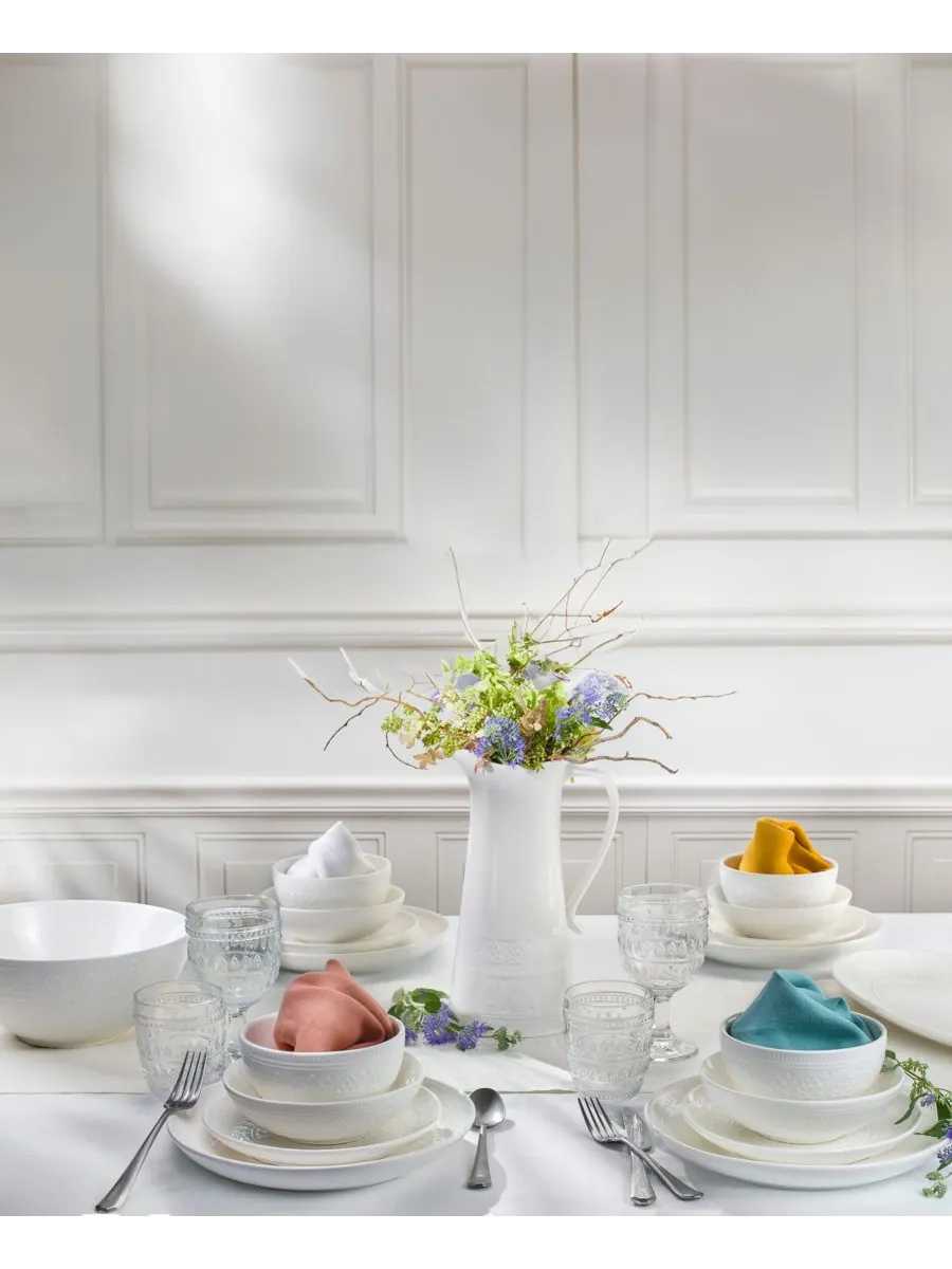 Овальное блюдо «Фез» Euro Ceramica — изображение 2 из 2, белый