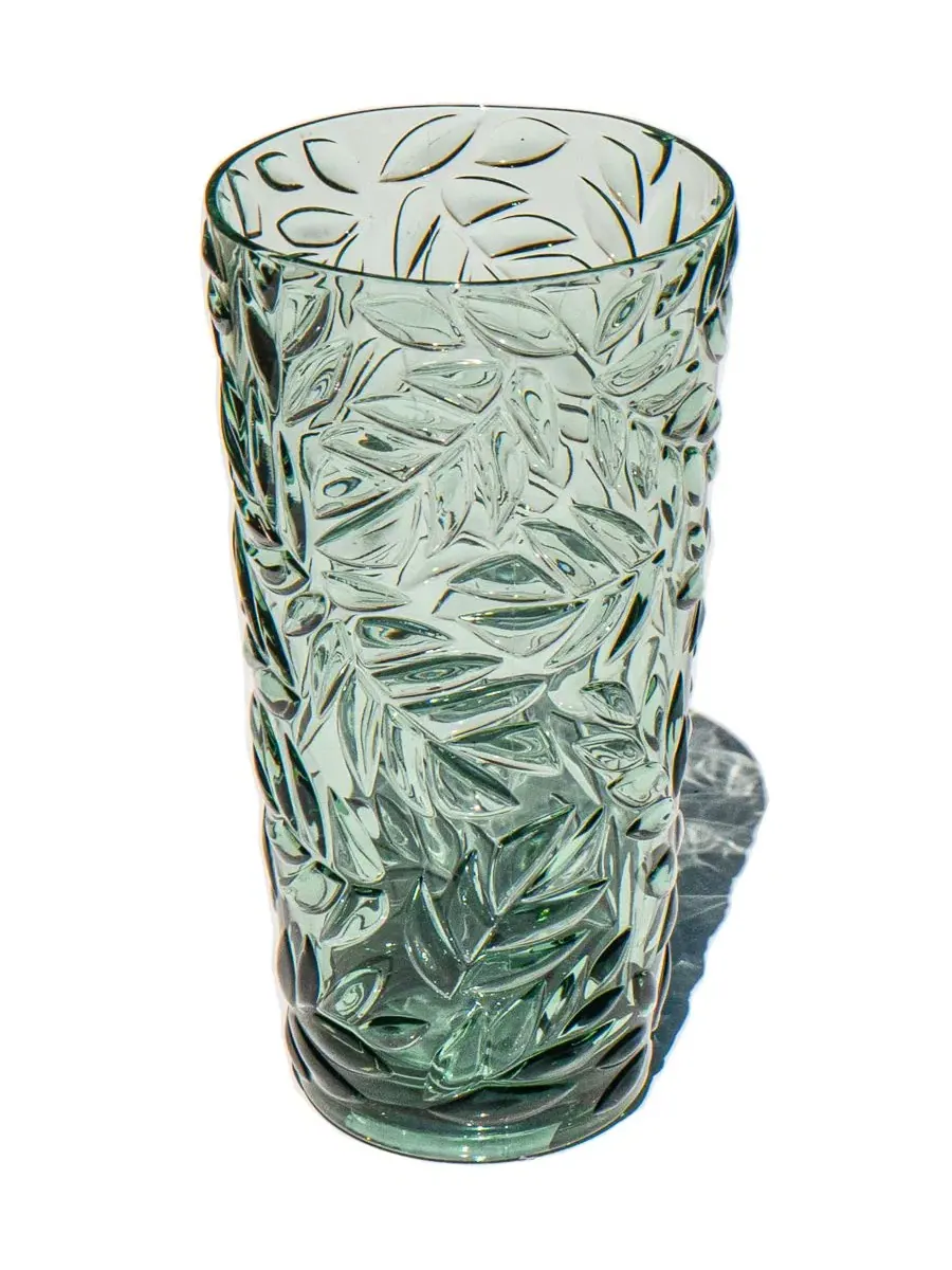 Набор из 6 стаканов Embossed Leaf Abode Homewares — изображение 2 из 4, шалфейный