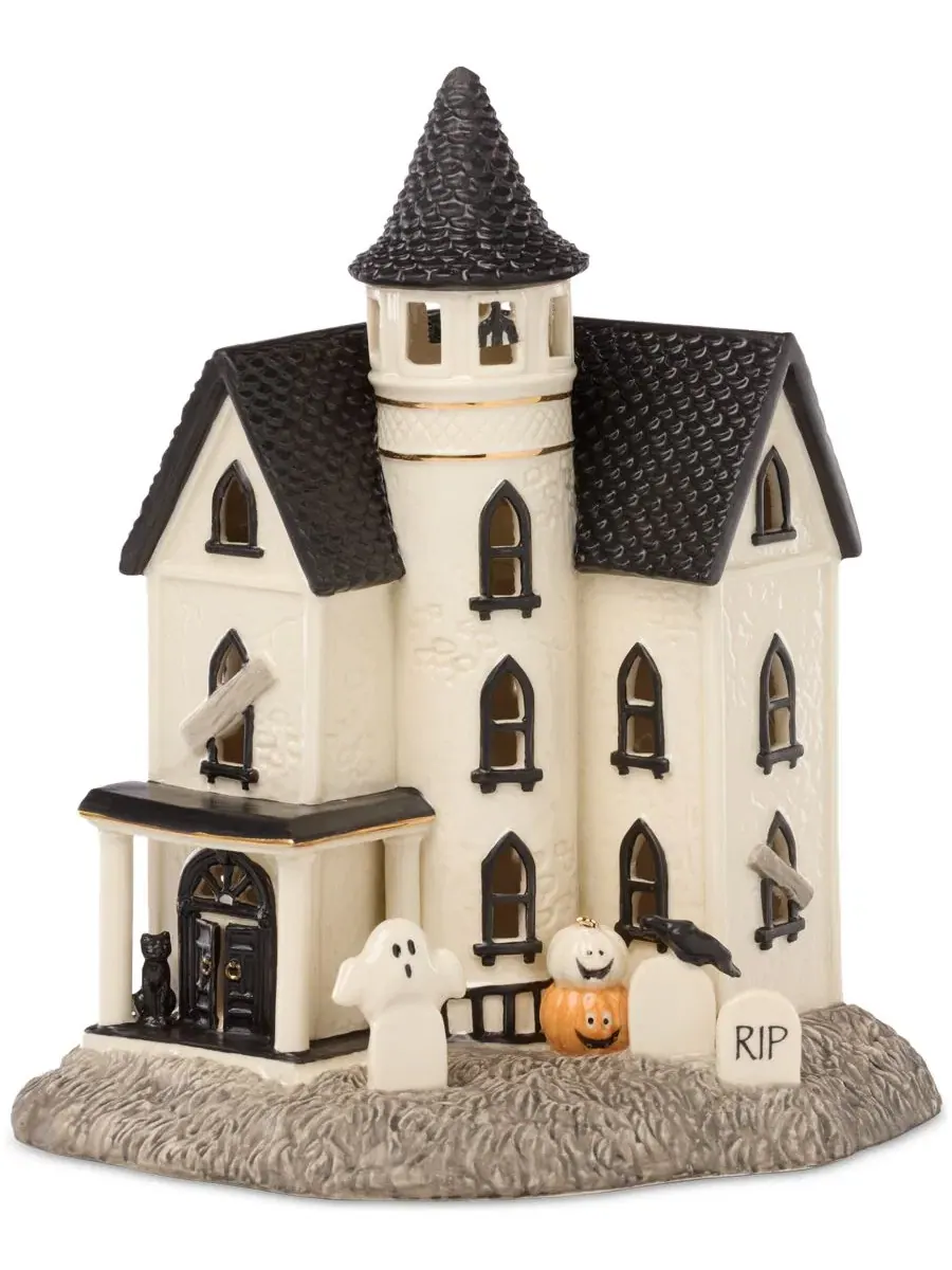 Фарфоровая фигурка с подсветкой Vintage Halloween LED Manor Lenox — изображение 1 из 9, белый