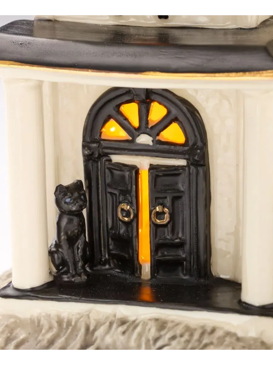 Фарфоровая фигурка с подсветкой Vintage Halloween LED Manor Lenox — изображение 8 из 9, белый