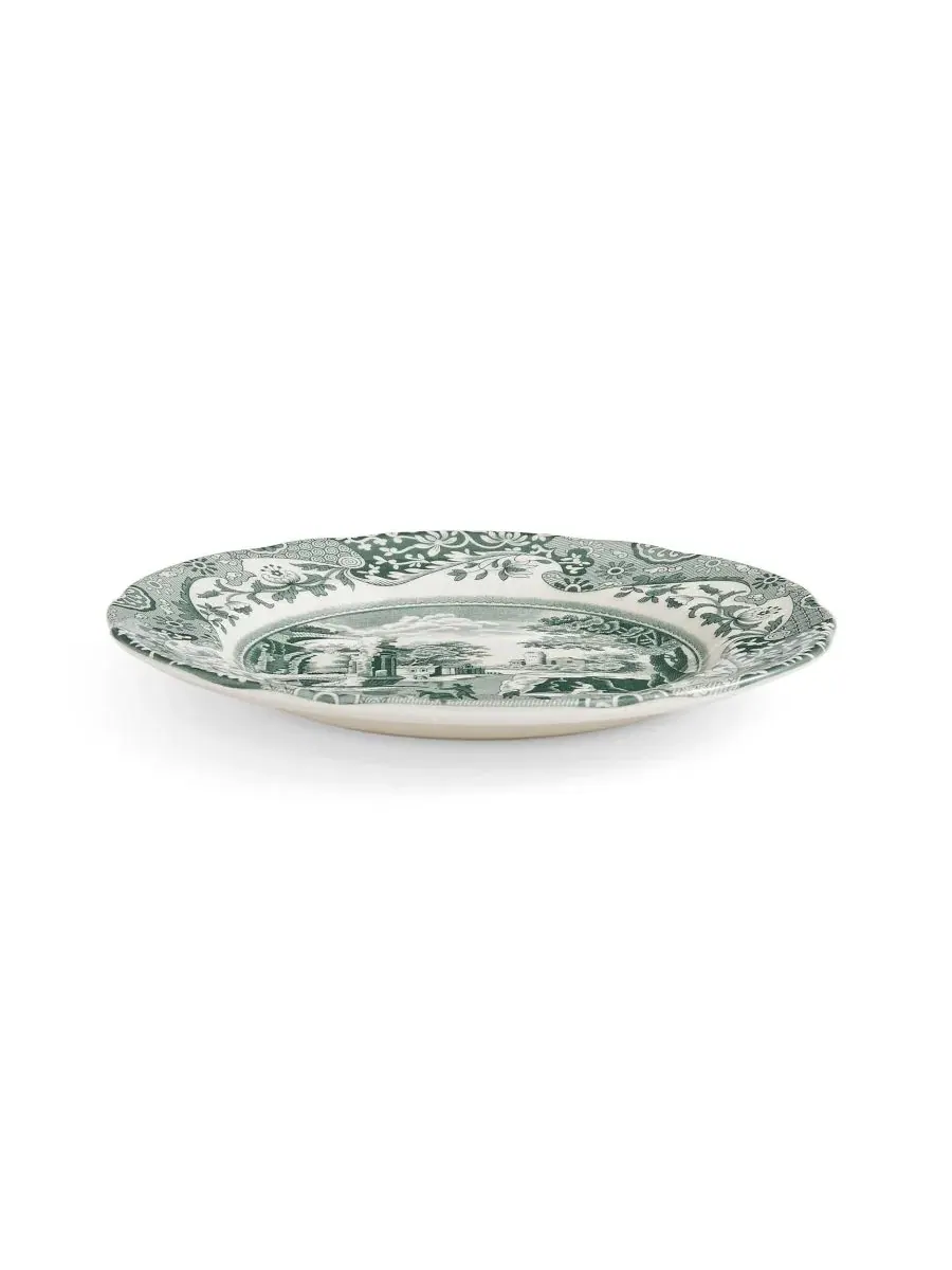Набор из 4 итальянских салатных тарелок Heritage Green Spode — изображение 9 из 10, зеленый
