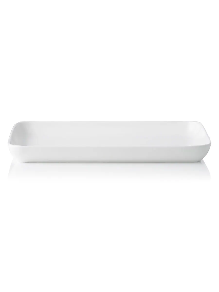 Сервировочное блюдо Marc Newson, 9,75" x 5,75" Noritake — изображение 3 из 3, белый