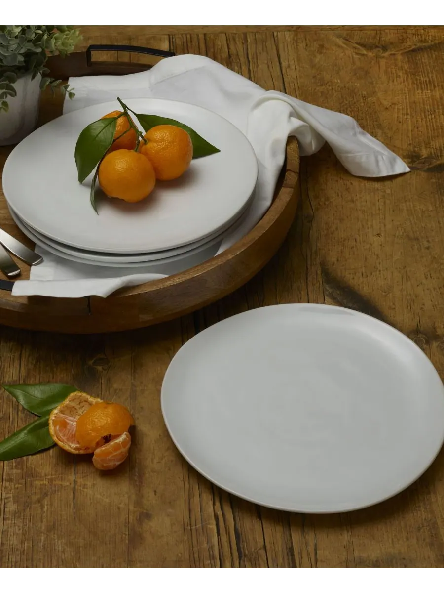 Набор из 4 обеденных тарелок Everyday Whiteware Fitz and Floyd — изображение 3 из 3, белый