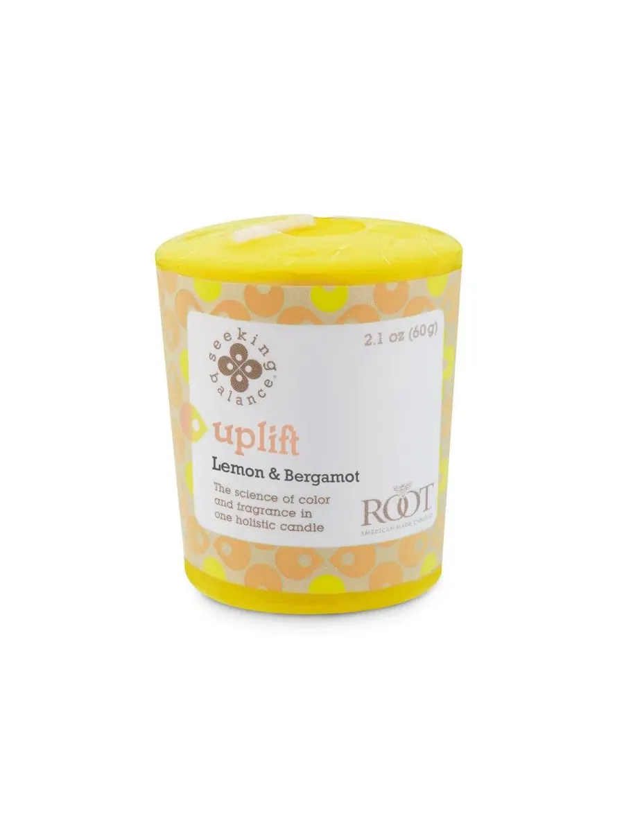 Набор свечей из пчелиного воска 18 шт., Seeking Balance Votive Uplift-Lemon Bergamont ROOT CANDLES — изображение 2 из 3