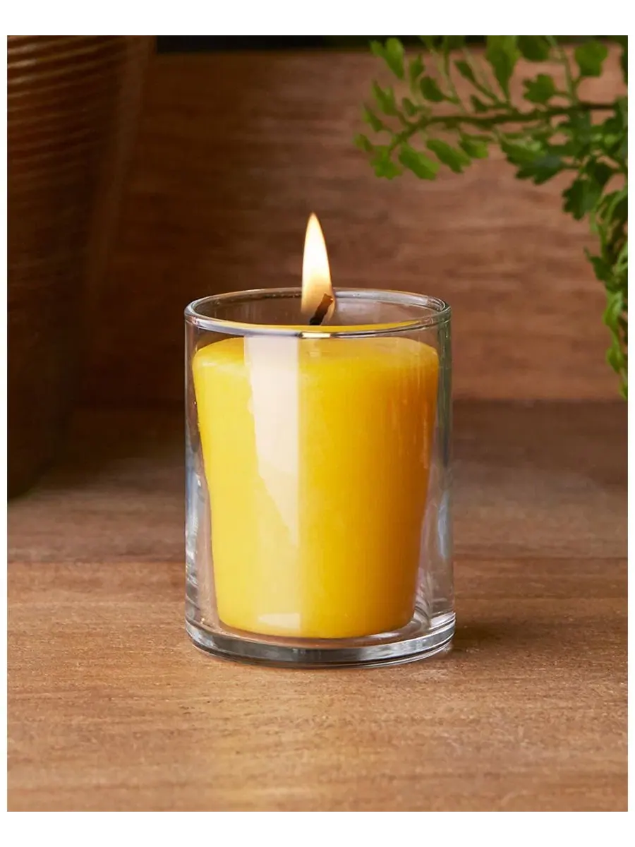 Набор свечей из пчелиного воска 18 шт., Seeking Balance Votive Uplift-Lemon Bergamont ROOT CANDLES — изображение 3 из 3