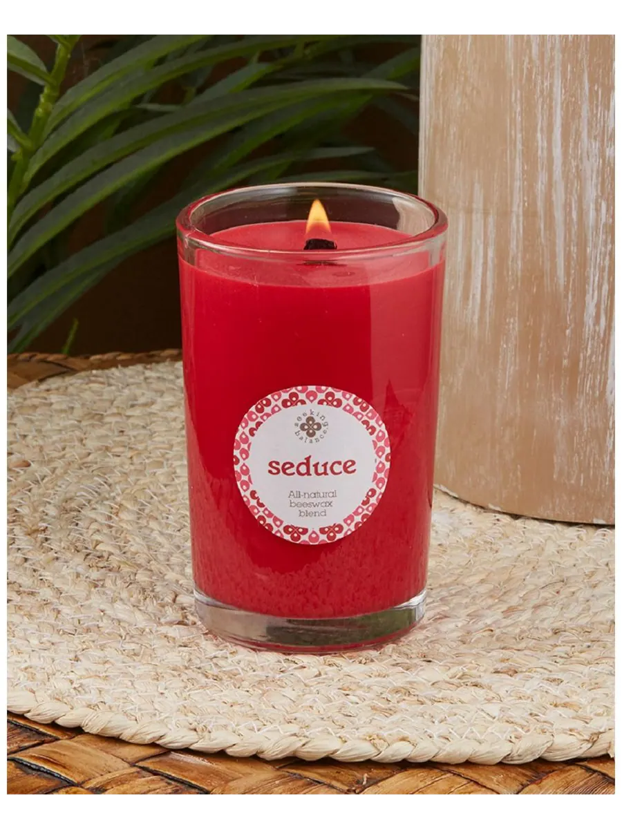 Ароматическая свеча Seeking Balance Seduce с ароматом пачули и аниса в баночке, 227 мл ROOT CANDLES — изображение 2 из 2