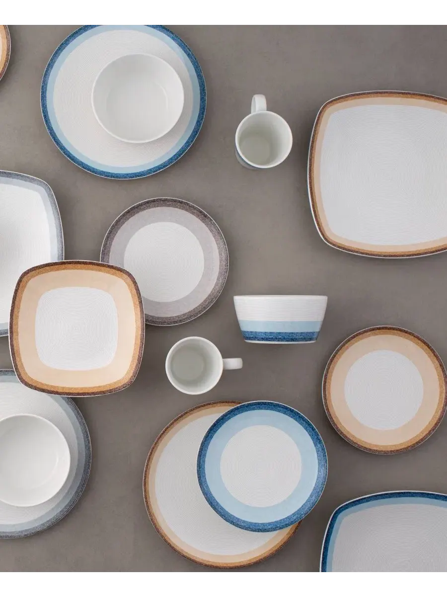 Салатная тарелка Colorscapes Layers Coupe, 21 см Noritake — изображение 18 из 20, темно-серый