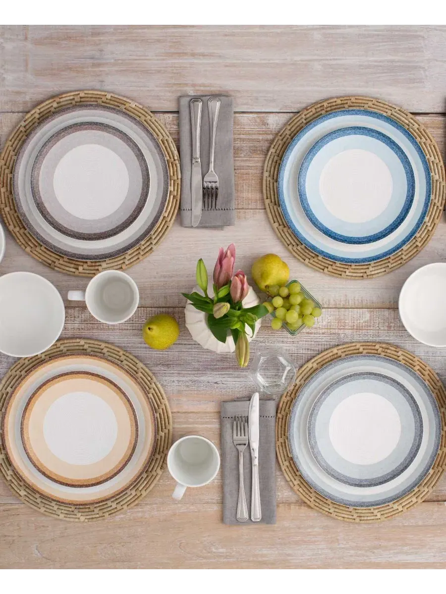Салатная тарелка Colorscapes Layers Coupe, 21 см Noritake — изображение 20 из 20, темно-серый