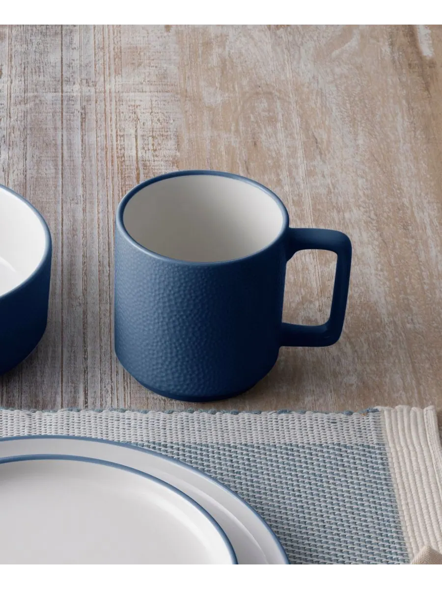 Набор из 4 кружек Colortex Stone Stax Noritake — изображение 2 из 7, синий