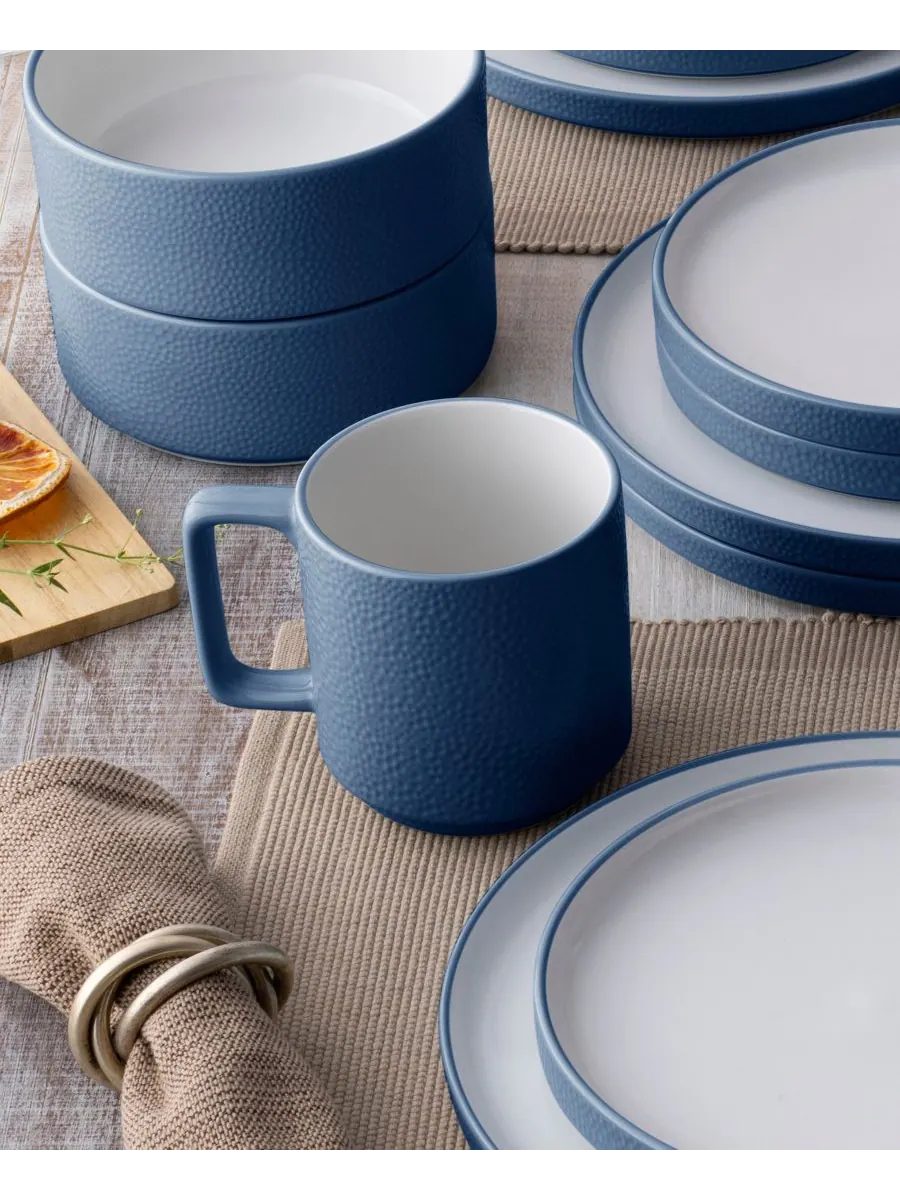 Набор из 4 кружек Colortex Stone Stax Noritake — изображение 6 из 7, синий