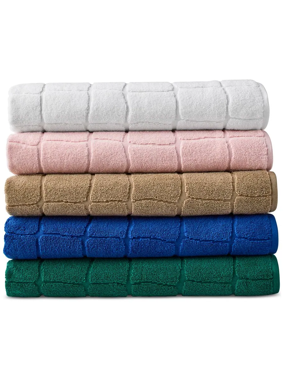 Хлопковая мочалка heritage croc scale, 13 x 13 дюймов. Lacoste Home — изображение 2 из 8, белый
