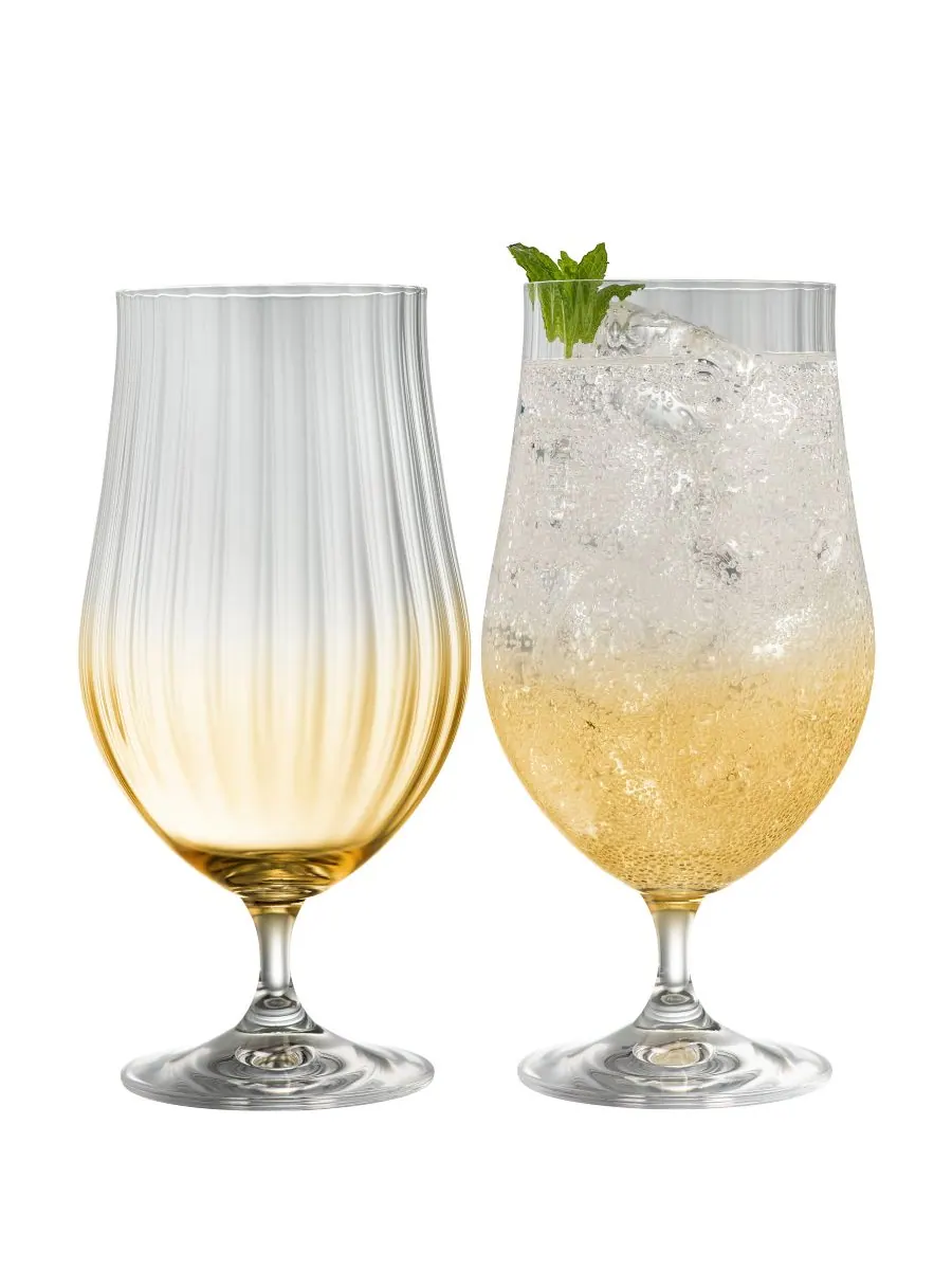 Набор для коктейлей Galway Crystal Erne Craft Beer, 2 бутылки Belleek Pottery, — мульти