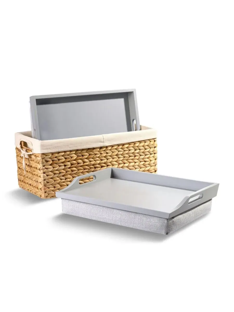 Поднос для коленей Rossie Home — изображение 1 из 7, серый