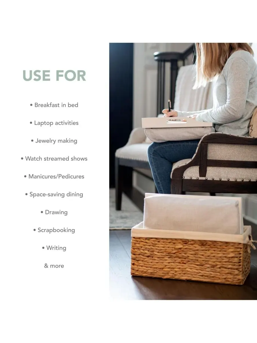 Поднос для коленей Rossie Home — изображение 3 из 7, серый