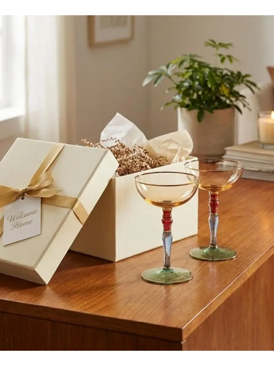 Набор из 2 янтарных бокалов Renaissance Amber Coupe The Wine Savant — изображение 2 из 5, мульти