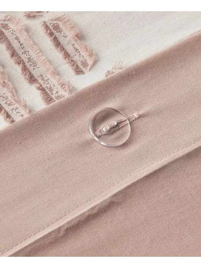 Наборы жаккардовых пододеяльников Ellipse Ink+Ivy — изображение 4 из 11, пудровый розовый