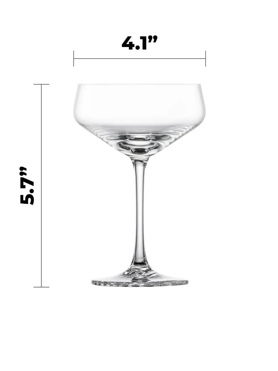 Набор из 4 коктейльных бокалов Echo Coupe Zwiesel Glas — изображение 2 из 8, прозрачный