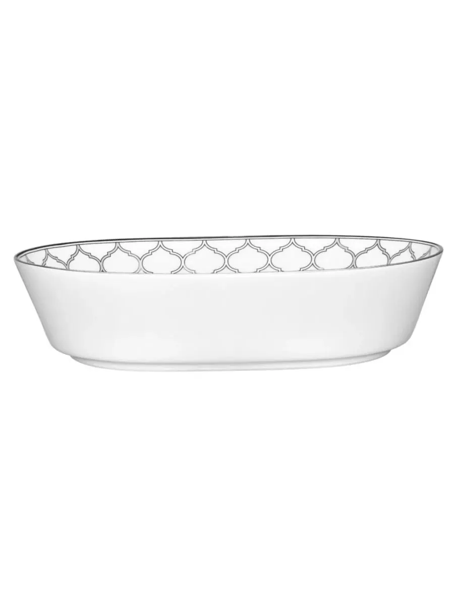 Овальное блюдо Eternal Palace 0,95 л Noritake — изображение 1 из 4, белый платиновый