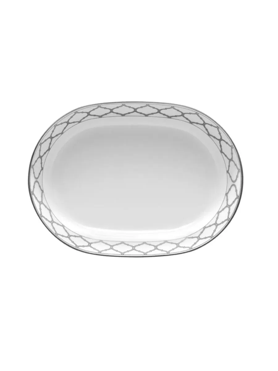 Овальное блюдо Eternal Palace 0,95 л Noritake — изображение 2 из 4, белый платиновый