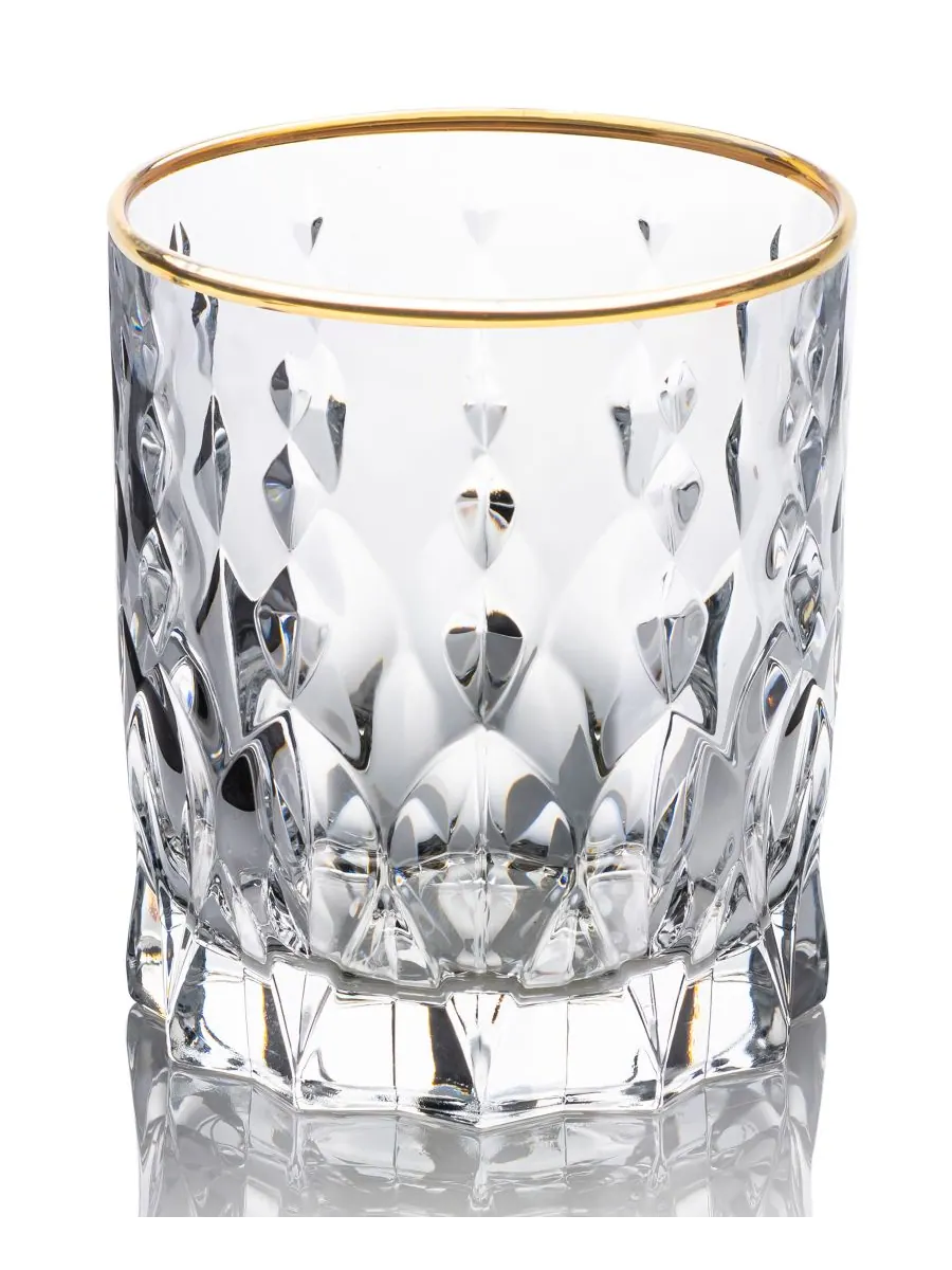 Набор из 4 золотистых стаканов Marilyn Double Old Fashion (DOF) Lorren Home Trends — изображение 2 из 5, золото