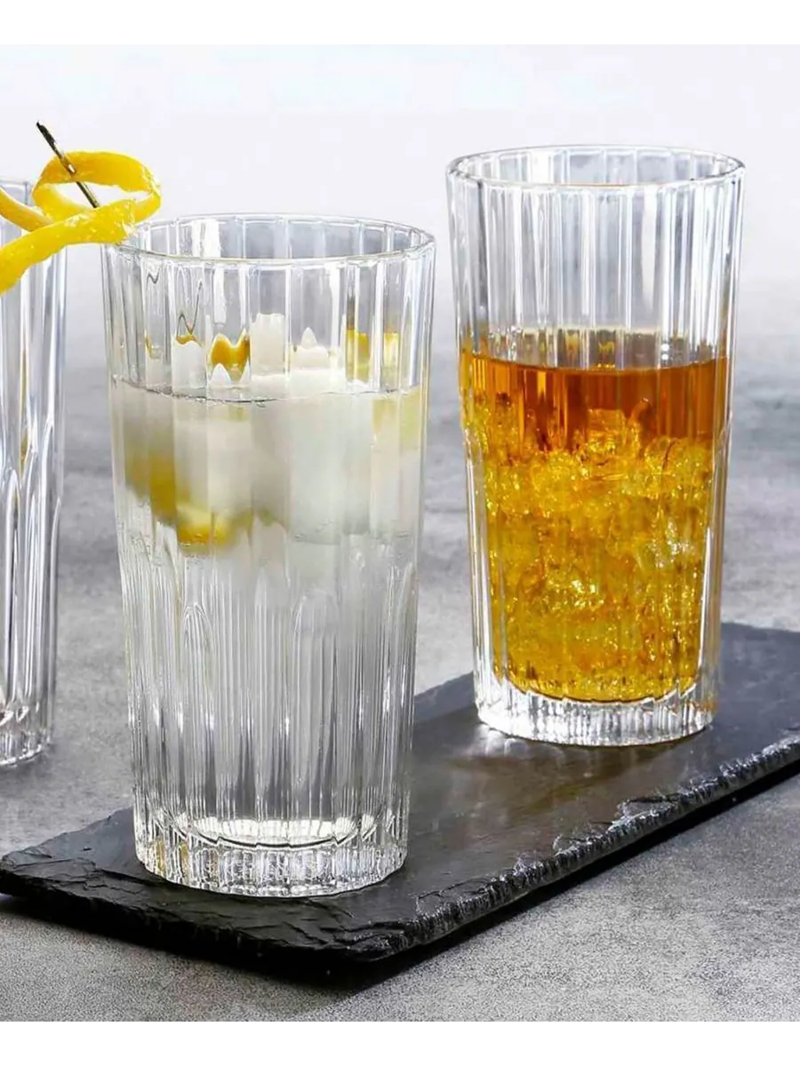 Набор из 6 высоких стаканов Manhattan High Tumbler объемом 10¼ унции Duralex — изображение 4 из 5, прозрачный
