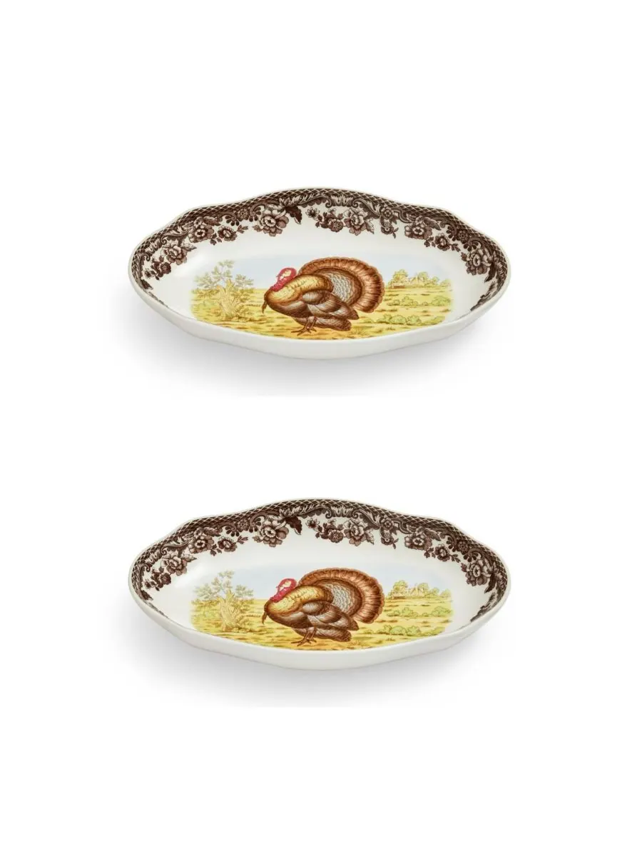 Набор из 2 блюд для маринования индейки «Лесной» Spode