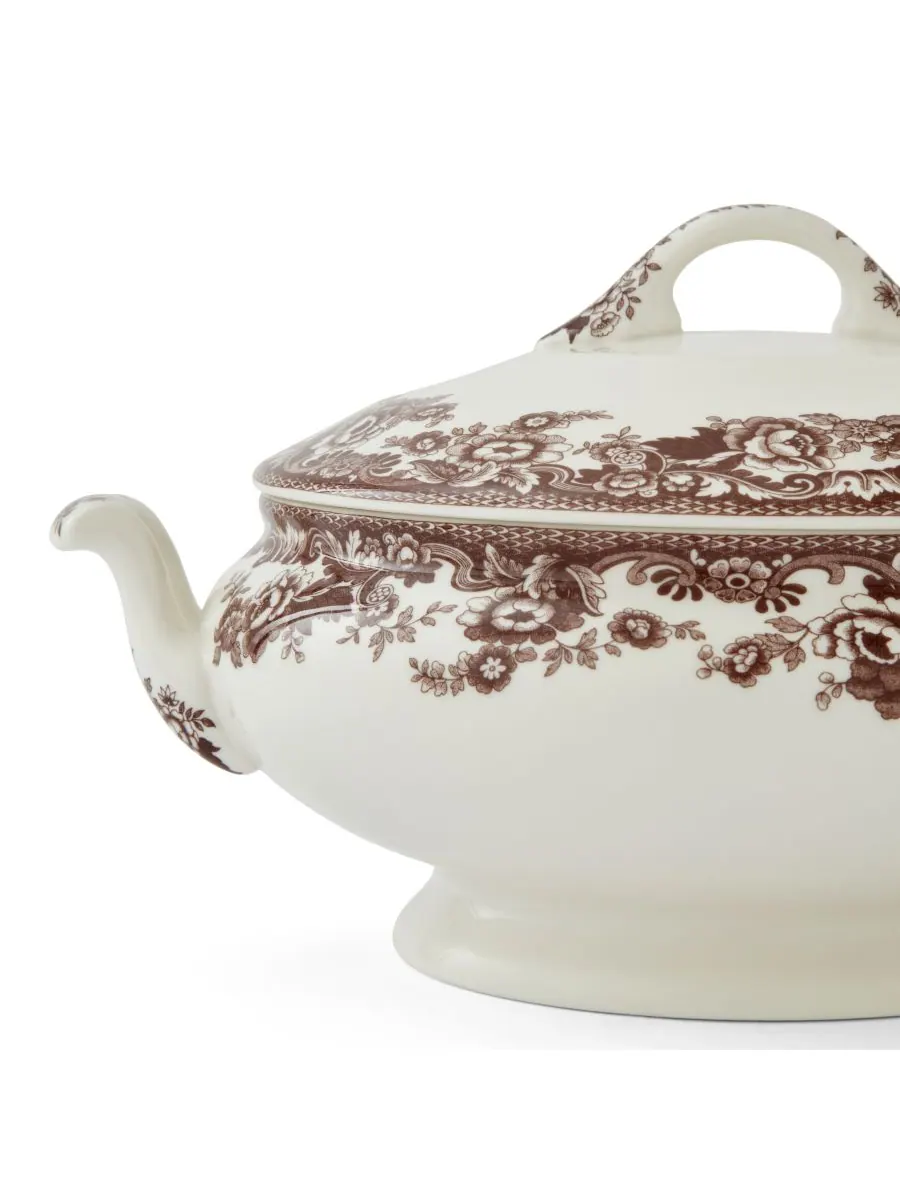 Овощное блюдо Деламер, приготовленное под крышкой Spode — изображение 3 из 6, коричневый