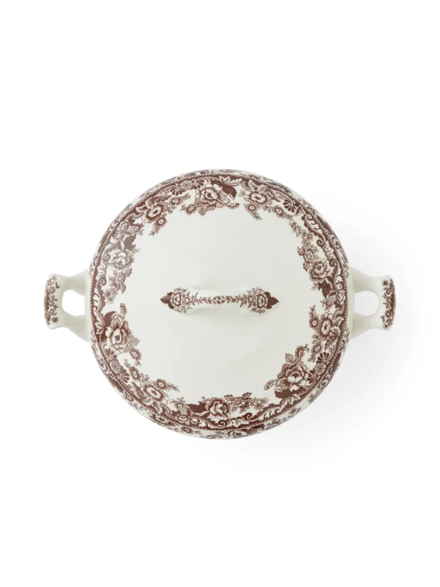 Овощное блюдо Деламер, приготовленное под крышкой Spode — изображение 4 из 6, коричневый