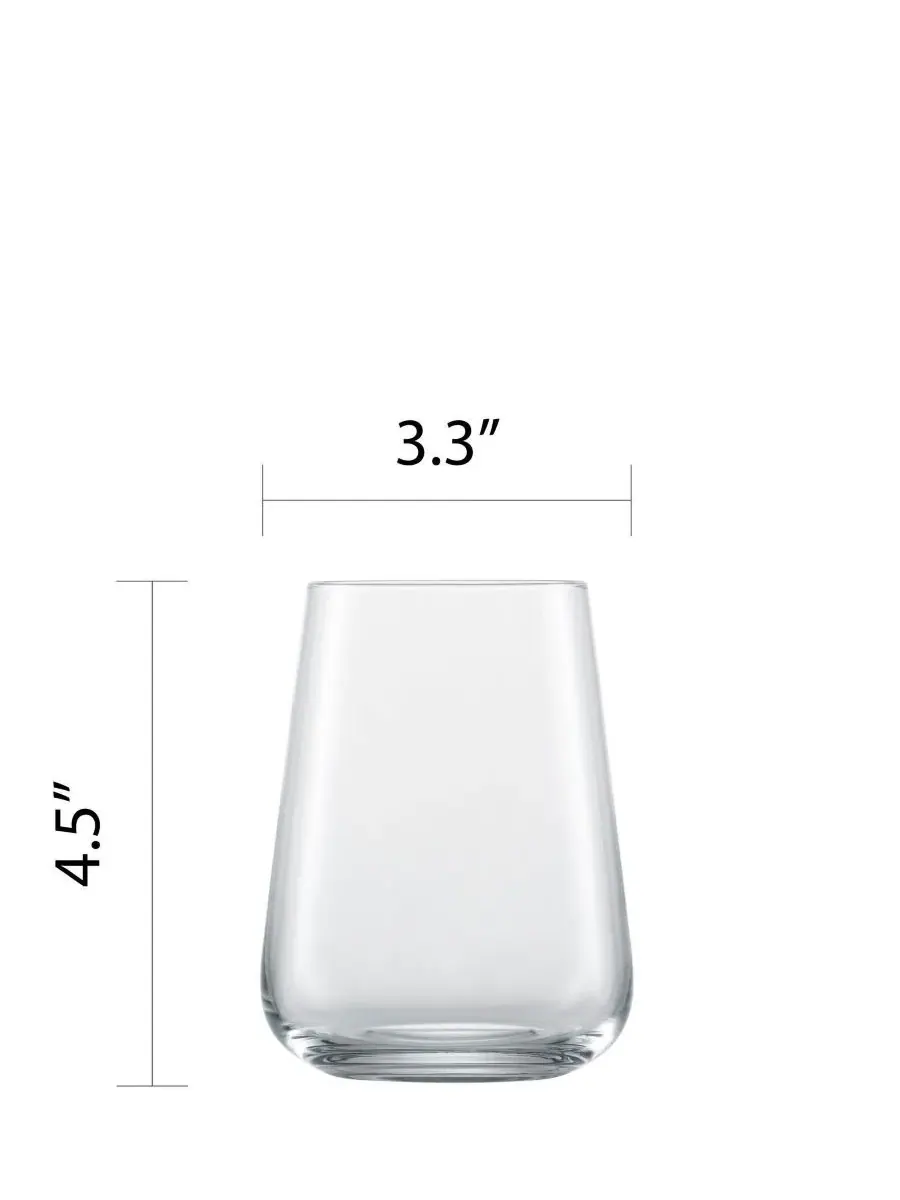 Набор из 4 бокалов для вина без ножки Vervino Zwiesel Glas — изображение 5 из 10, прозрачный