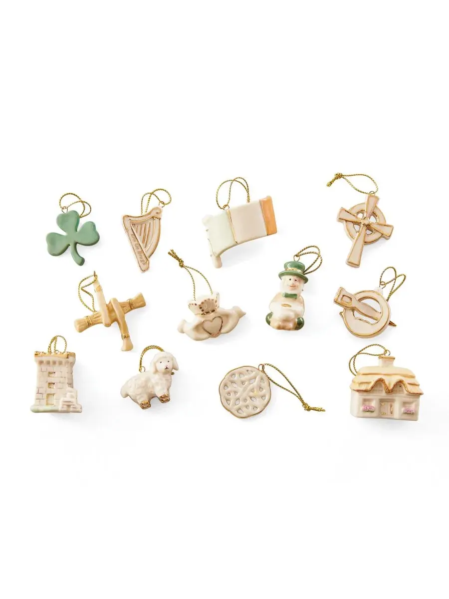Набор из 12 елочных игрушек Luck of The Irish Lenox — изображение 1 из 5, мульти