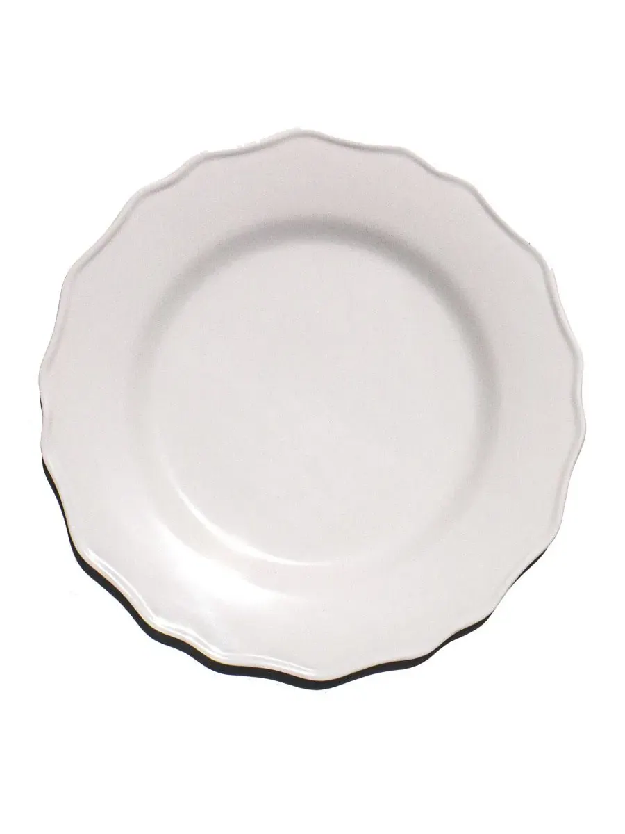 Набор тарелок Scallop NewWave Melamine Abode Homewares — изображение 2 из 5, белый