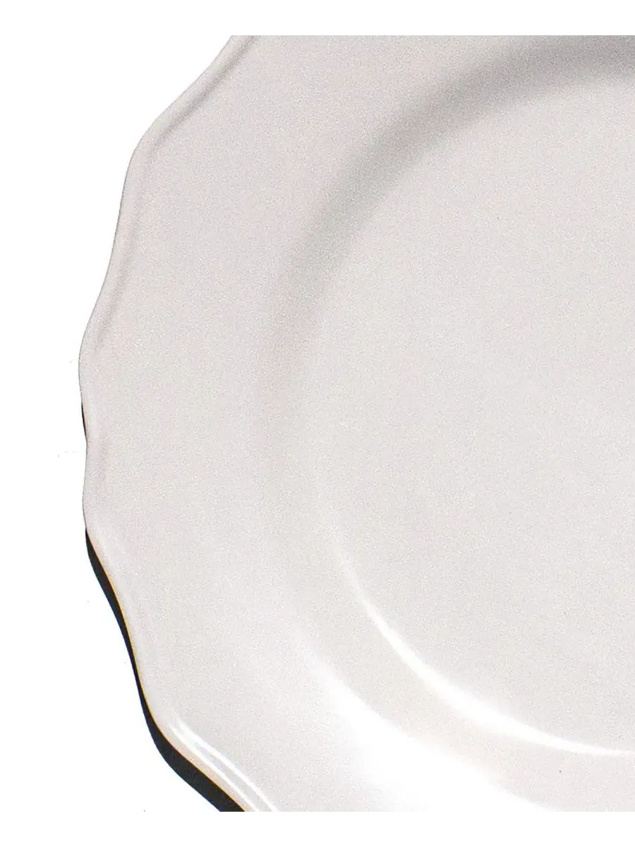 Набор тарелок Scallop NewWave Melamine Abode Homewares — изображение 4 из 5, белый