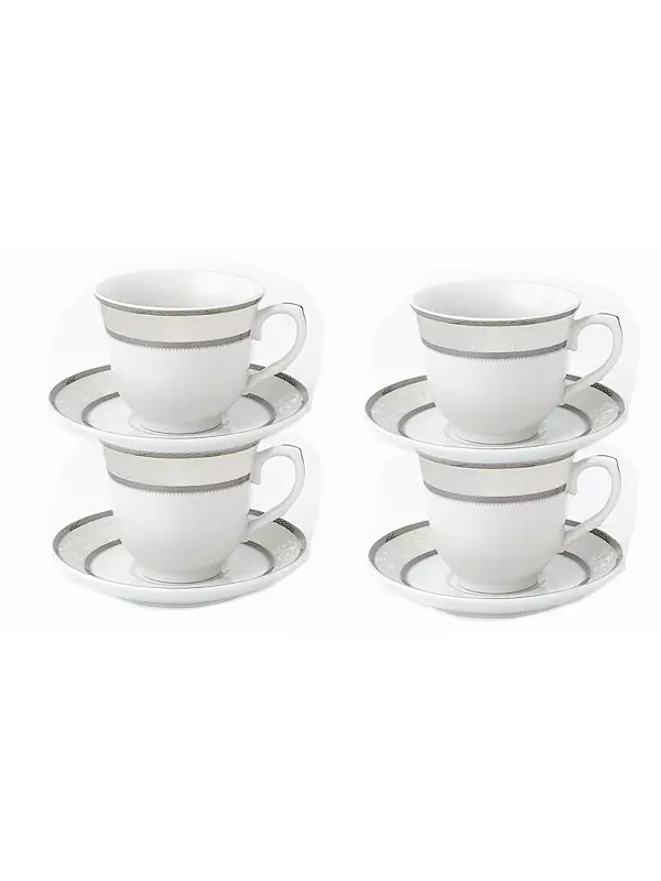 Чайный и кофейный сервиз Lorren, набор из 4 предметов Lorren Home Trends — изображение 1 из 2, серебристый