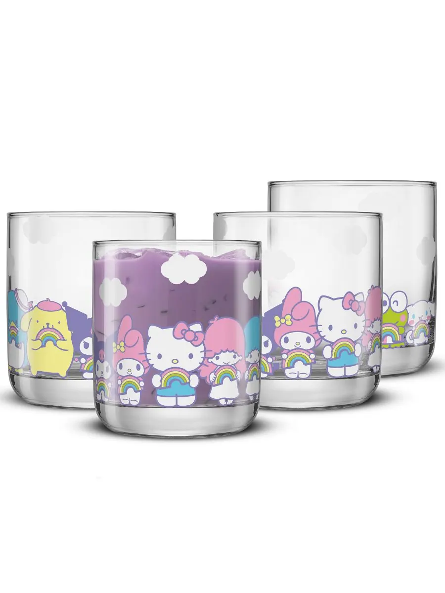 Набор из 4 коротких очков Sanrio Hello Kitty JoyJolt — изображение 1 из 8, мульти