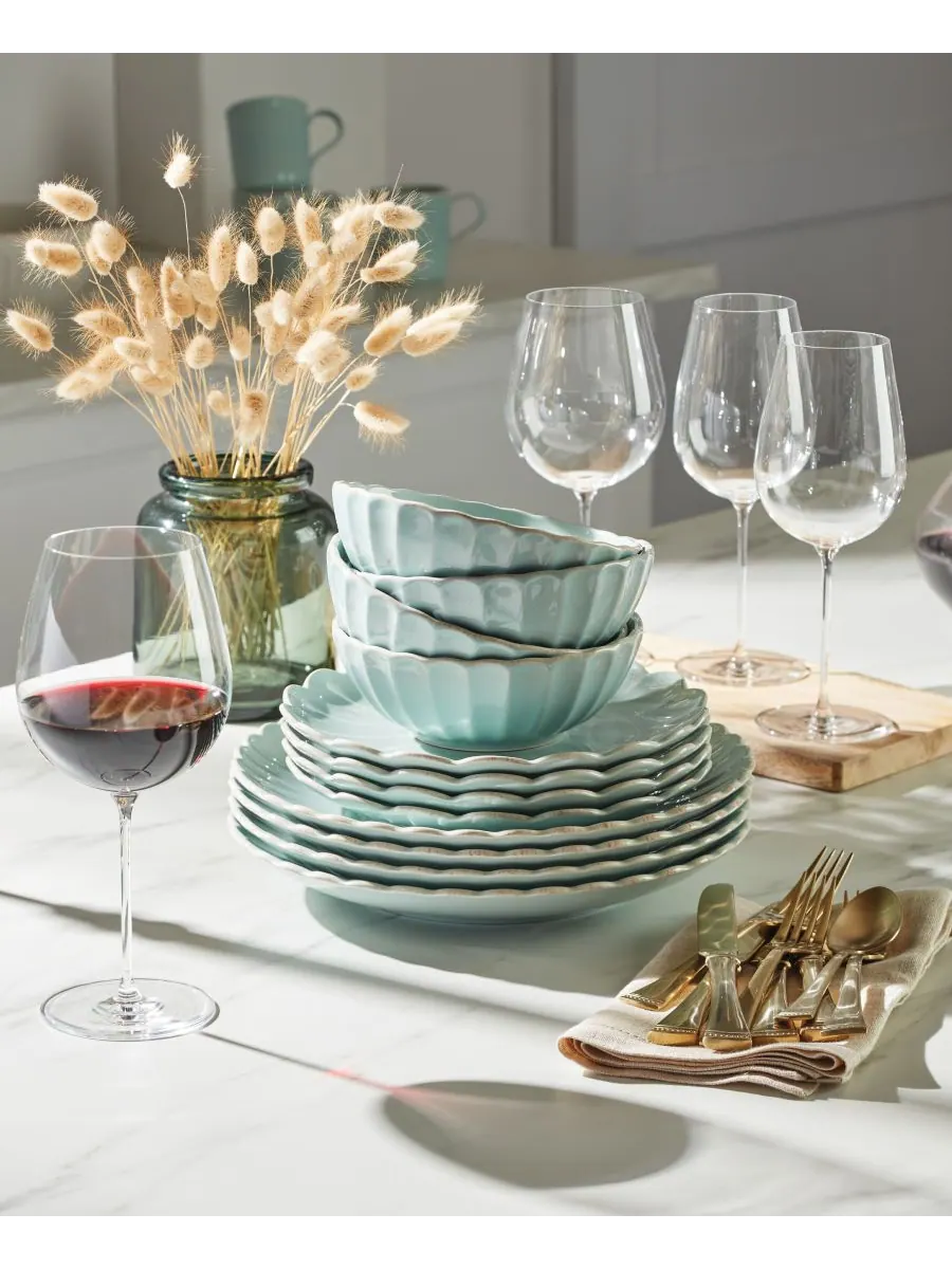 Коллекция посуды French Perle Scallop Lenox — изображение 4 из 6, синий