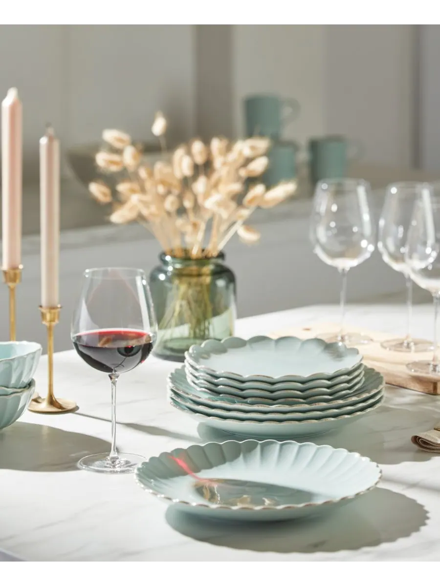 Коллекция посуды French Perle Scallop Lenox — изображение 5 из 6, синий