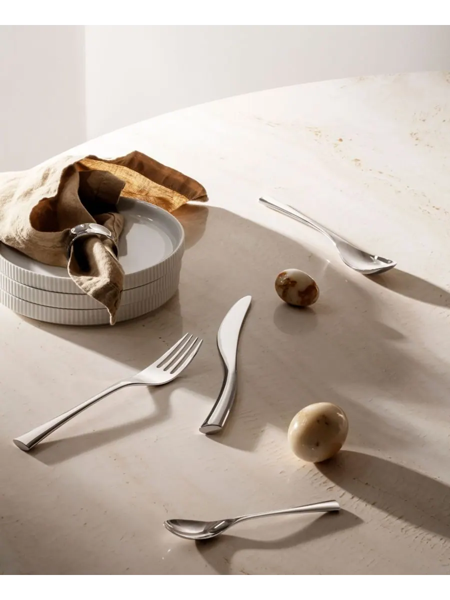 Набор из двух колец для салфеток Cobra Georg Jensen — изображение 2 из 2, серебряный