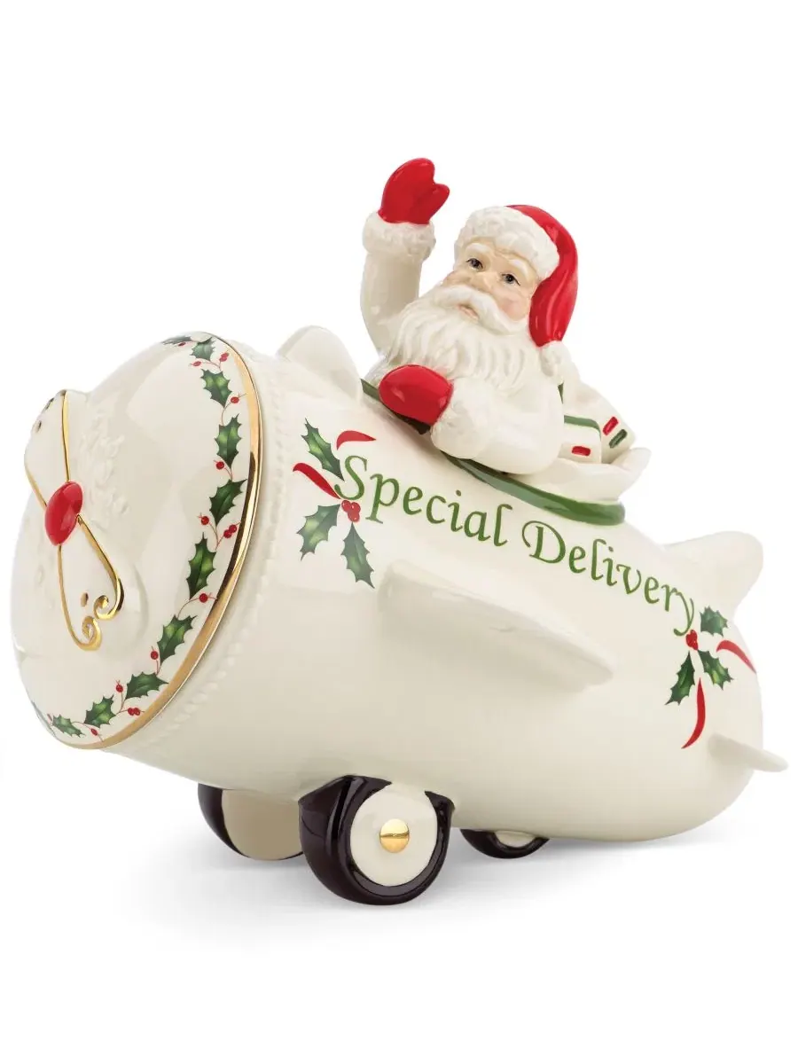 Кувшин для печенья Countdown 'Til Christmas Airplane Lenox