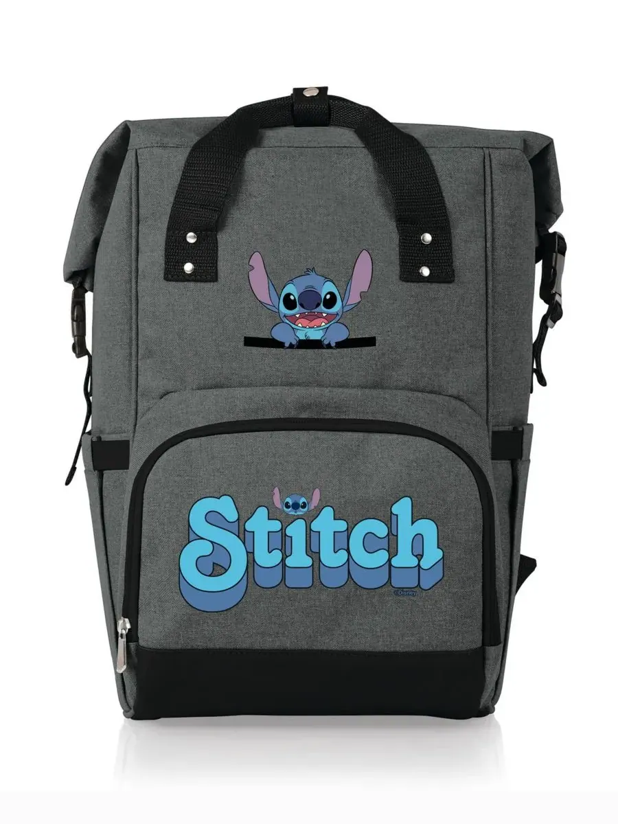 Рюкзак-холодильник Disney Lilo and Stitch на 42 банки с откидной крышкой Oniva — изображение 1 из 5, серый