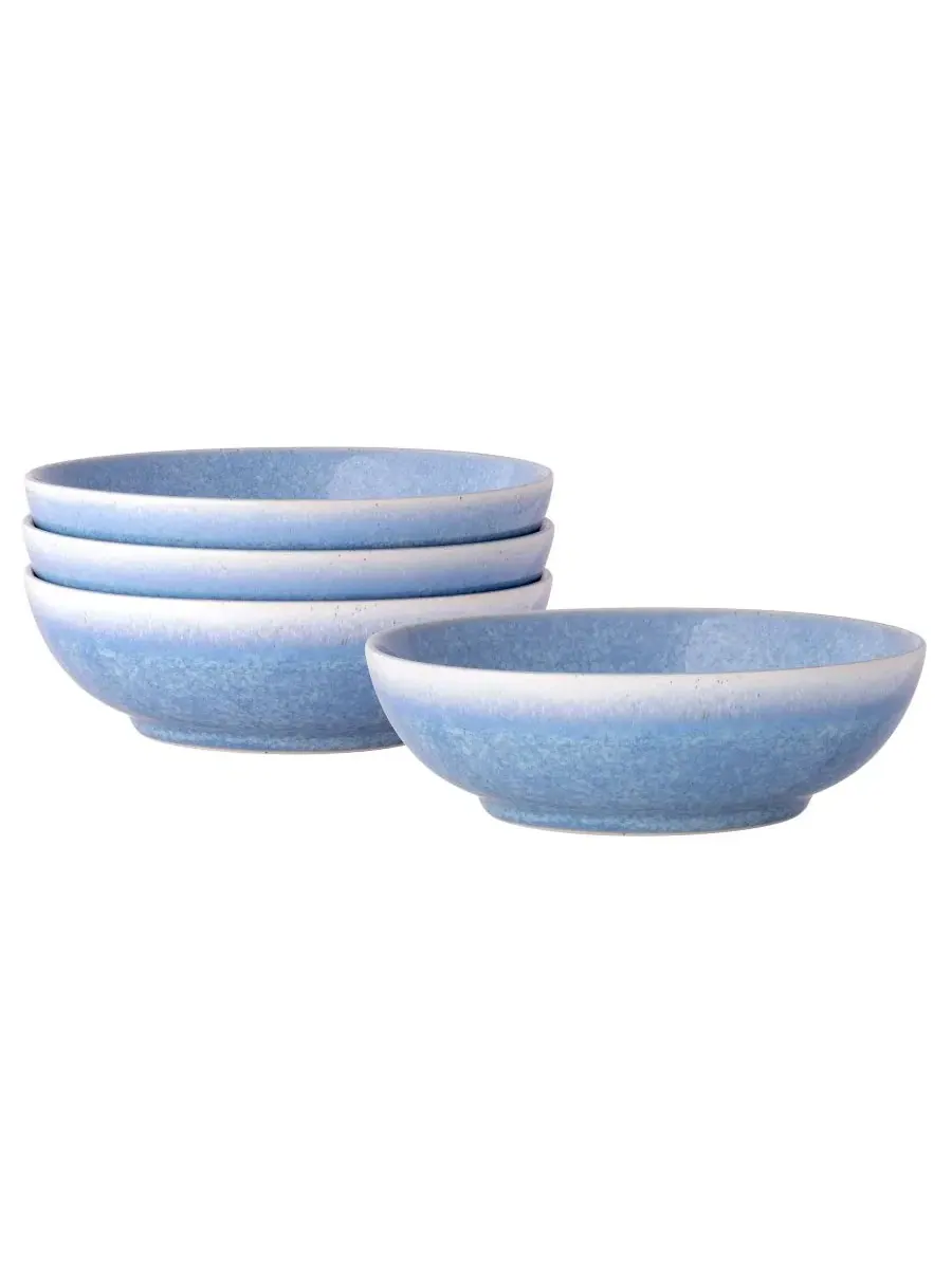 Набор из 4 мисок для хлопьев Colorwave Kiln Azure Noritake — изображение 1 из 10, синий