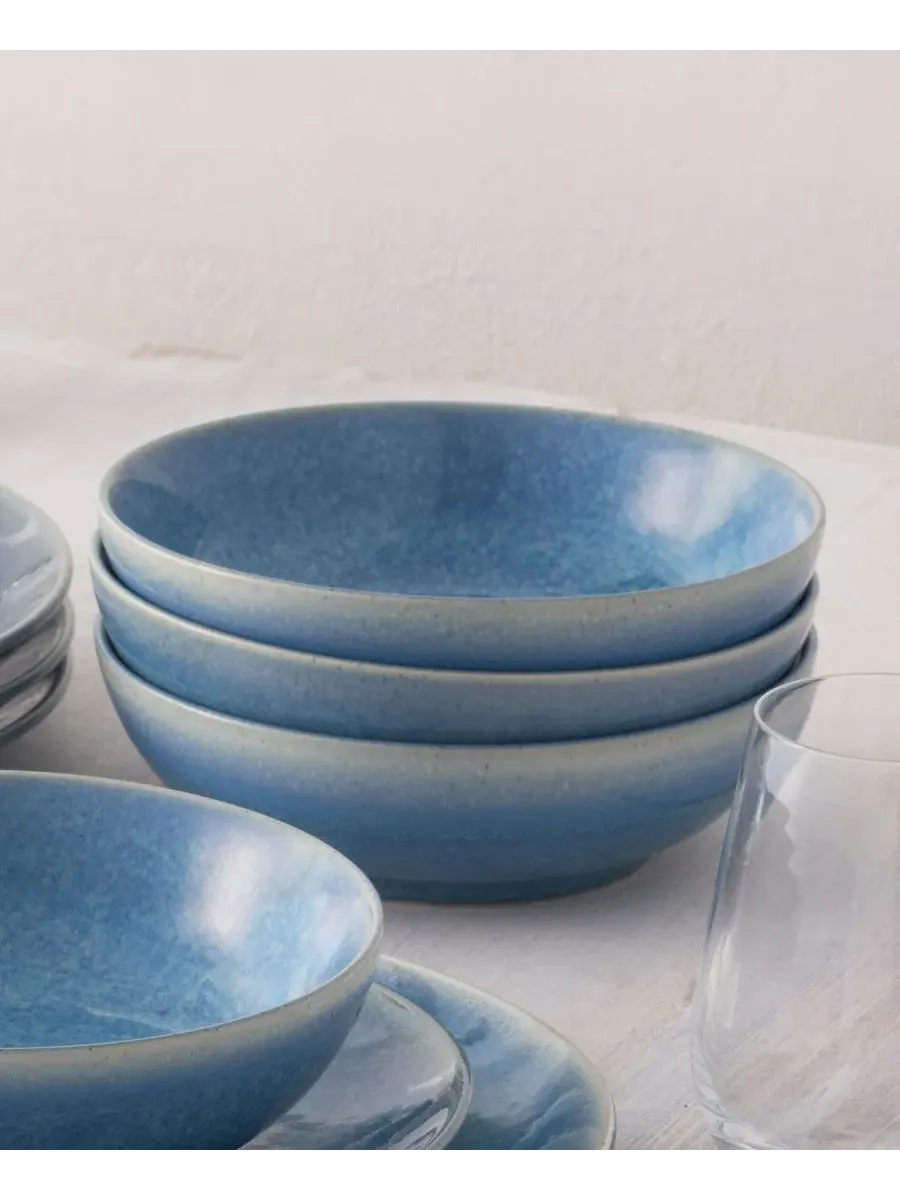 Набор из 4 мисок для хлопьев Colorwave Kiln Azure Noritake — изображение 3 из 10, синий