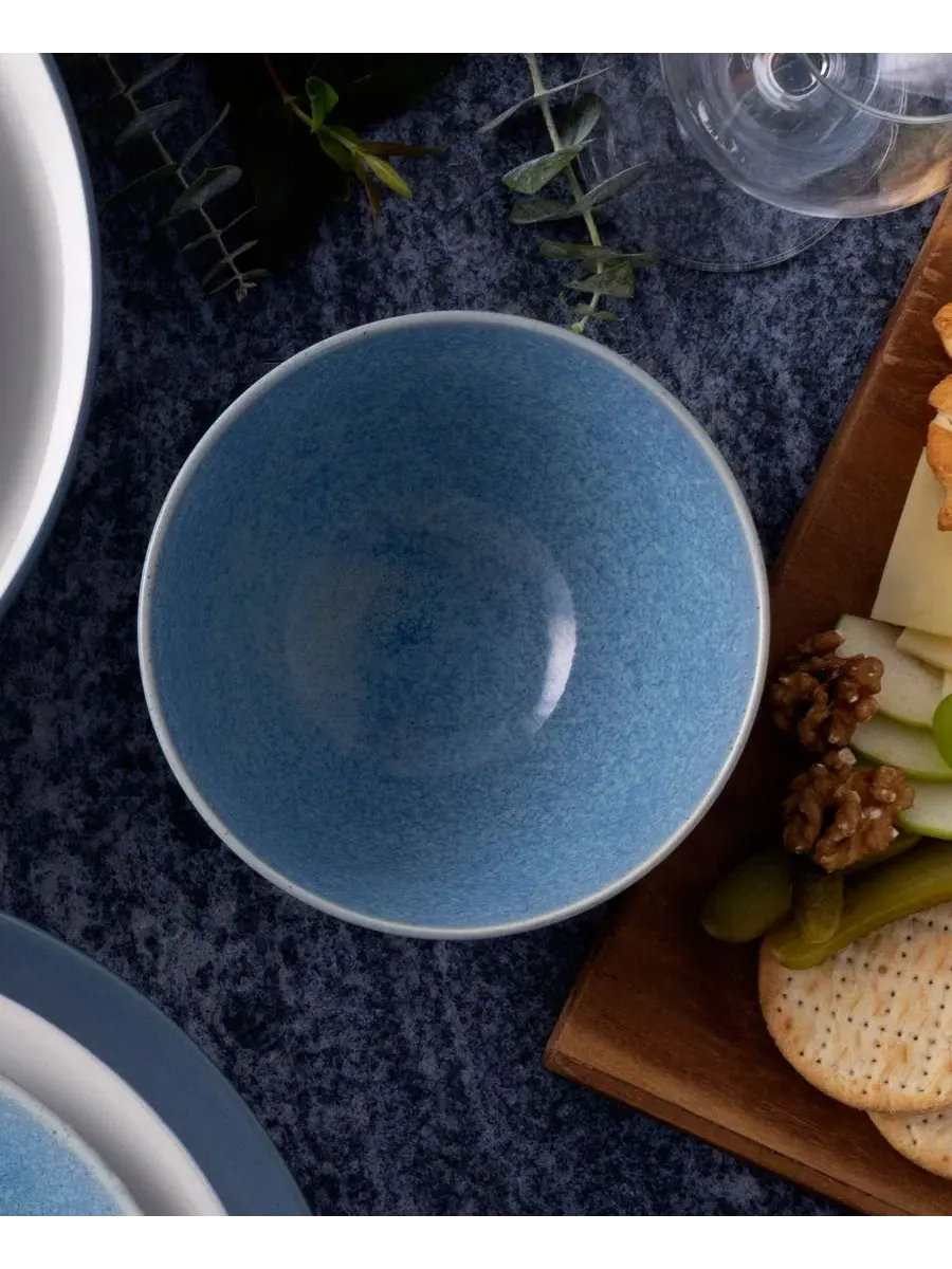 Набор из 4 мисок для хлопьев Colorwave Kiln Azure Noritake — изображение 4 из 10, синий