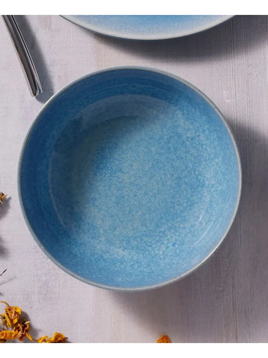 Набор из 4 мисок для хлопьев Colorwave Kiln Azure Noritake — изображение 6 из 10, синий