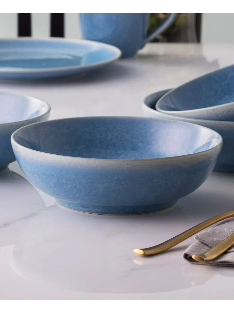 Набор из 4 мисок для хлопьев Colorwave Kiln Azure Noritake — изображение 9 из 10, синий