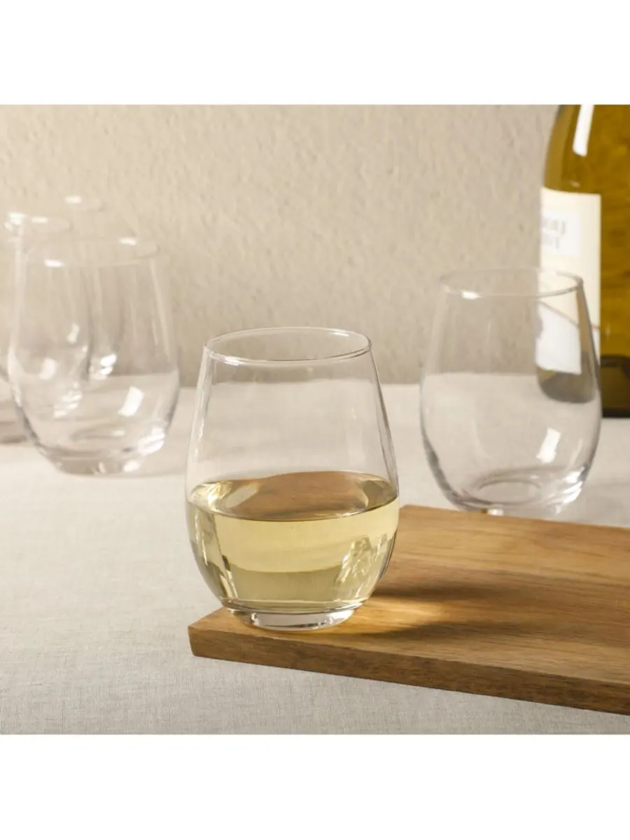 Набор из 12 универсальных бокалов/стаканов Bellini Glass без ножки для красного, белого вина, воды — изображение 7 из 10