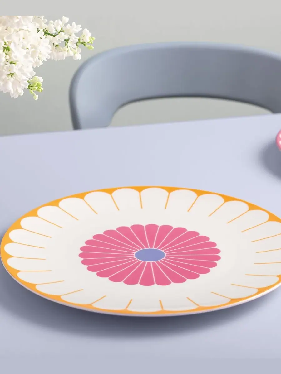 Fleur Couleur Большое круглое сервировочное блюдо Villeroy & Boch — изображение 2 из 3, мульти