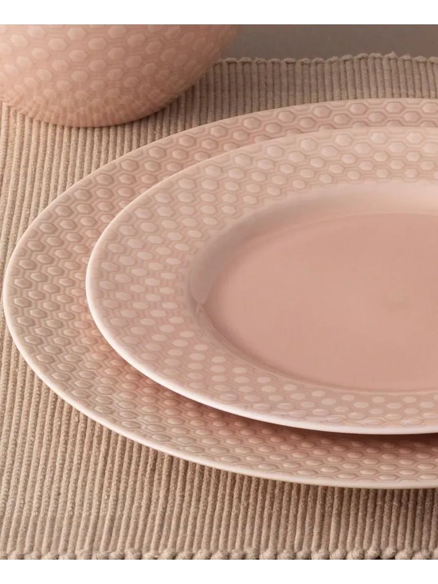 Набор из 4 обеденных тарелок Noritake Kikko,26,7 см — изображение 2 из 3, розовый
