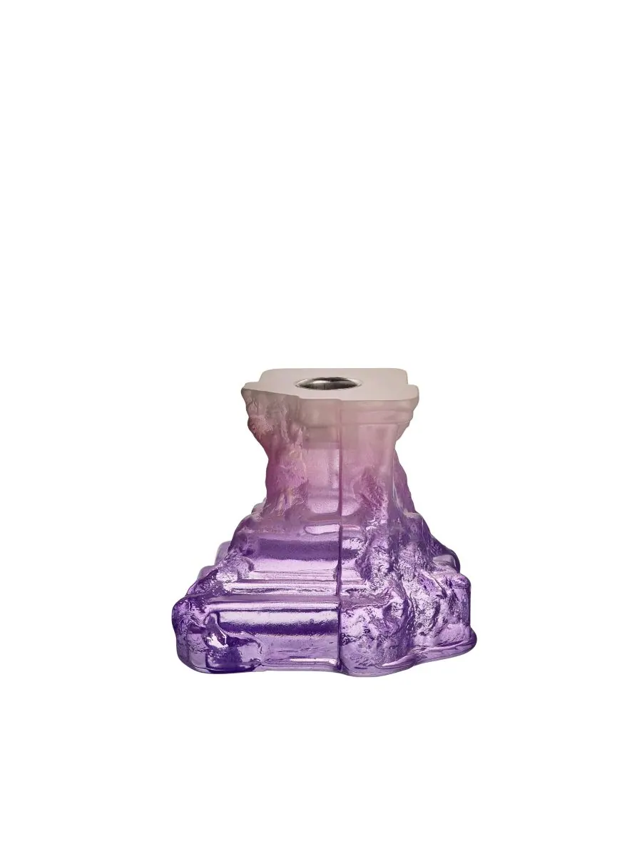 Небольшие подсвечники Rocky Baroque Lilac Kosta Boda — изображение 3 из 5, фиолетовый
