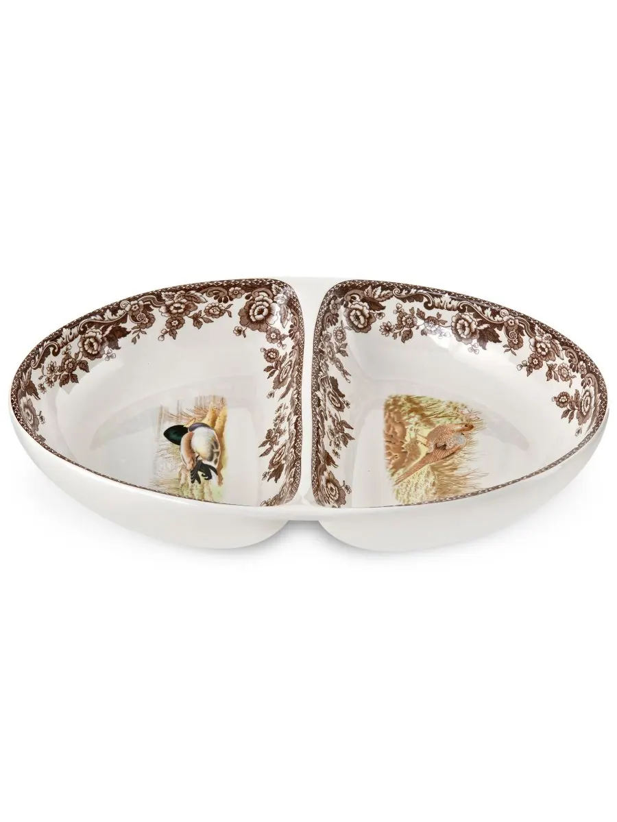 Разделенная тарелка для лесных птиц Spode